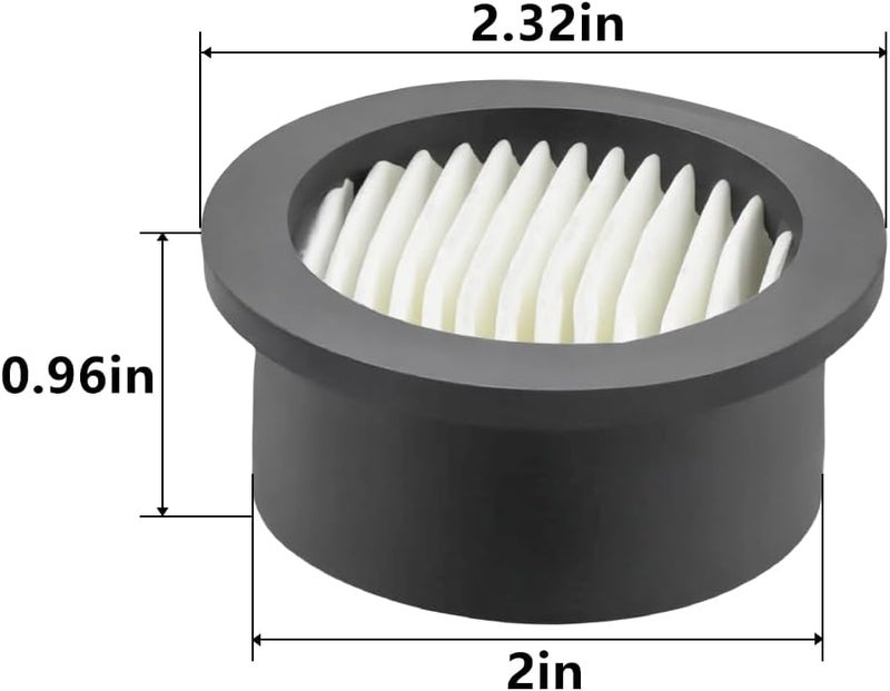 TWZKXC 6 Pcs Air Compressor Filter Elements, Intake Filter Silencer Elements Sound Muffler Parts for Air Compressor Filter Noise Muffler Elements Blowers Generators Exhaust Ports - Image 4